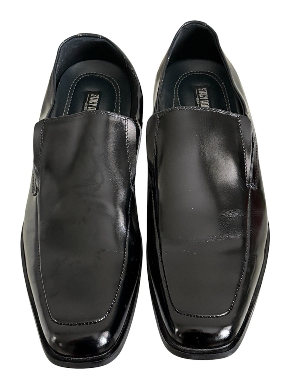 Stacy Adams Black Patent Slip-On Dress Loafers